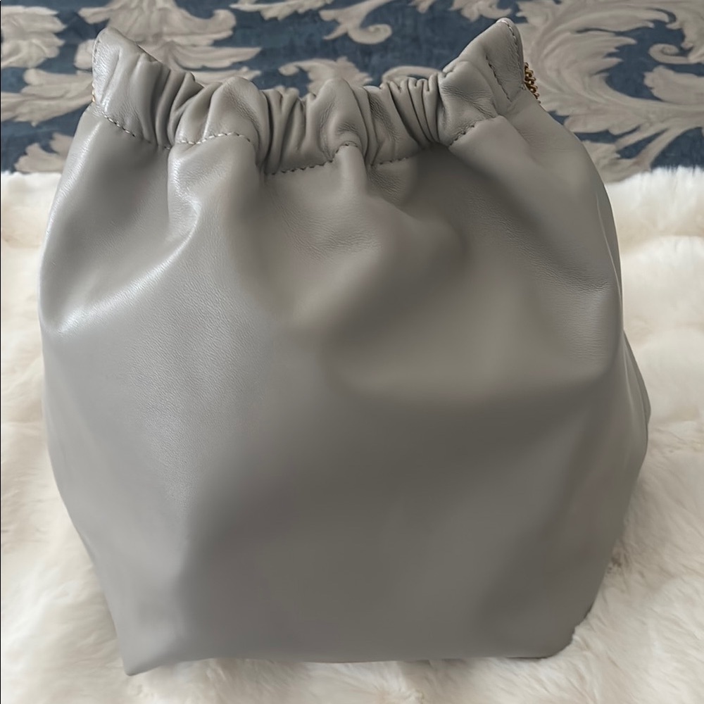 Donna Karan Gray Hobo Bag with Slouchy Design